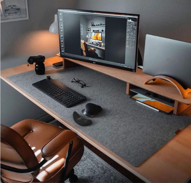 Ergonomic Mouse Wrist Rest Pad, Memory Foam Cushion for Long Sessions Home Office