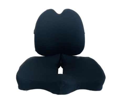 Memory Foam Seat Cushion for Office Chair with Coccyx Cutout for Long Sitting Sessions