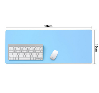 Large Extended Desk Pad and Keyboard Mat, Smooth Surface Office Computer Desk Mat for Mouse and Keyboard