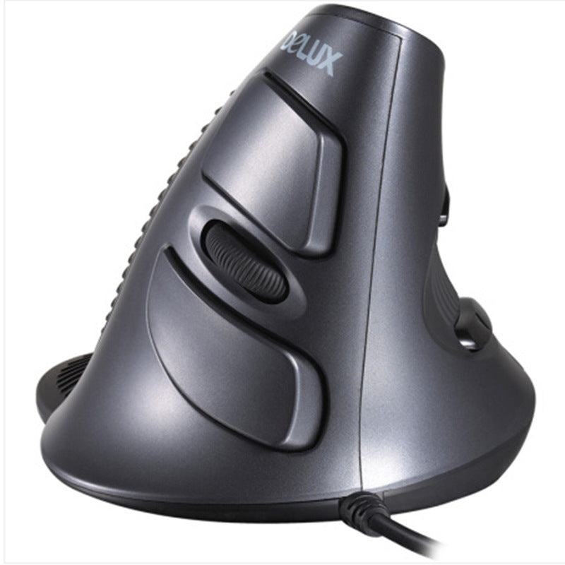 Wired Vertical Ergonomic Mouse with Side Buttons, USB Optical for Mac PC Laptop