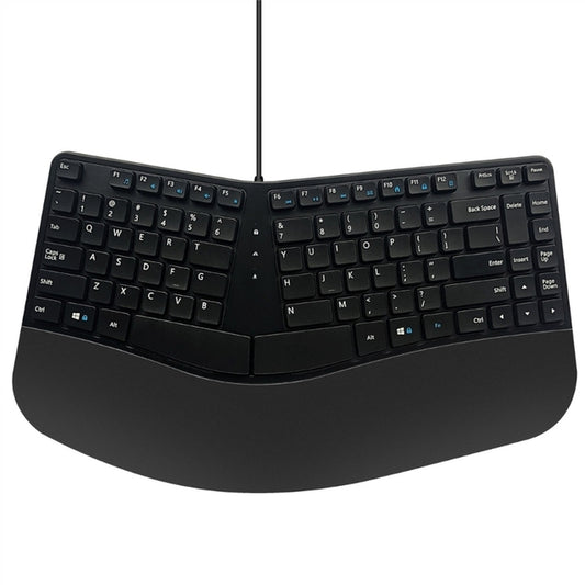 Ergonomic Split Wired USB Keyboard, Natural Layout for Mac PC Laptop