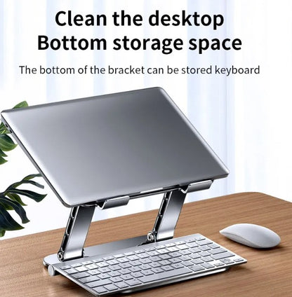 Ergonomic Laptop Stand Riser for Desk, Adjustable Height MacBook Stand for 11 to 17 Inch Laptops
