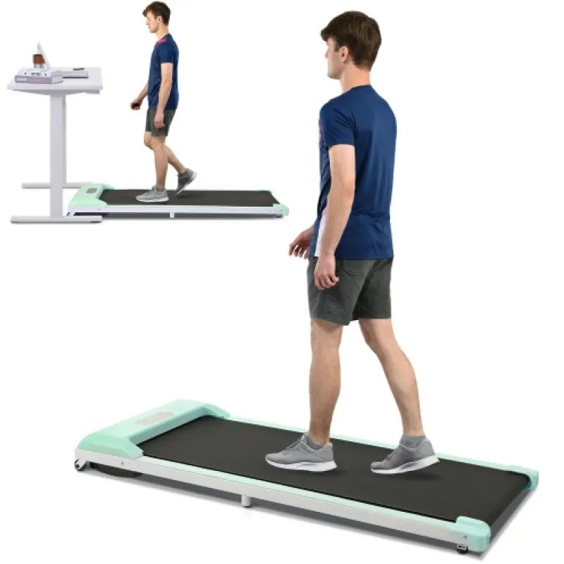 Under Desk Treadmill Walking Pad Electric, Foldable 2-in-1 Walking Jogging Treadmill for Home Office