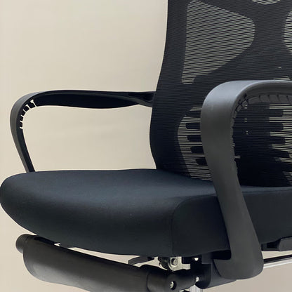 Ergonomic Office Chair Mid Back Mesh, Adjustable Lumbar Support Rolling Computer Chair for Home Office