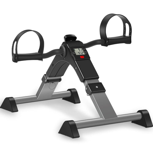 Under Desk Mini Exercise Bike Pedal Exerciser, Quiet Magnetic Resistance for Office Workout Home