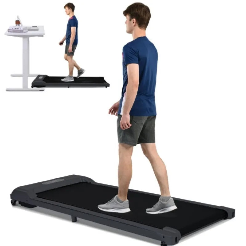 Under Desk Treadmill Walking Pad Electric, Foldable 2-in-1 Walking Jogging Treadmill for Home Office