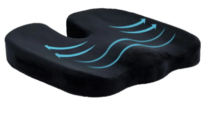 Ergonomic Hip Cushion for Office Chair, Memory Foam Alignment Pillow for Long Sitting Sessions