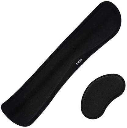 Memory Foam Wrist Rest Set for Keyboard and Mouse, Cool Touch Cushion for Home Office