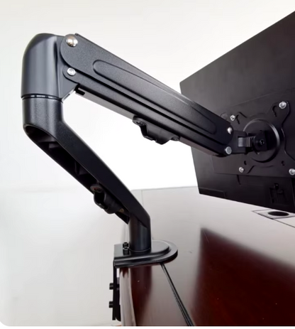 Single Monitor Desk Mount, Adjustable Gas Spring Heavy Duty VESA Arm for 13 to 27 Inch Screens Home Office