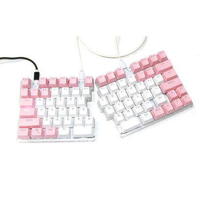 Programmable Ergonomic Split Mechanical Keyboard, Hot-Swap Switches USB-C Wired for Mac Windows Home Office