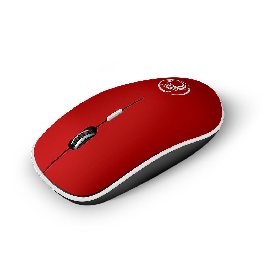 Wireless Ergonomic Optical Mouse for Home Office, USB Right Hand Comfortable Mouse for PC Mac