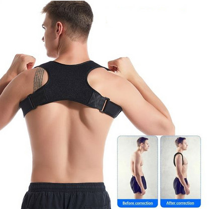 Posture Corrector Back and Shoulder Brace, Adjustable Support Belt for Men and Women