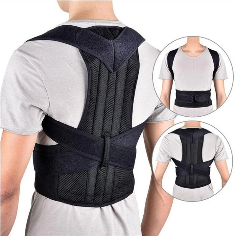 Posture Corrector with Back Support, Adjustable Shoulder Brace Belt for Men and Women Home Office Workers