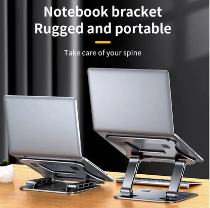 Ergonomic Laptop Stand Riser for Desk, Adjustable Height MacBook Stand for 11 to 17 Inch Laptops