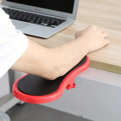 Rotating Desk Arm Support with Mouse Pad, Adjustable Forearm Rest Desk Clamp for Home Office