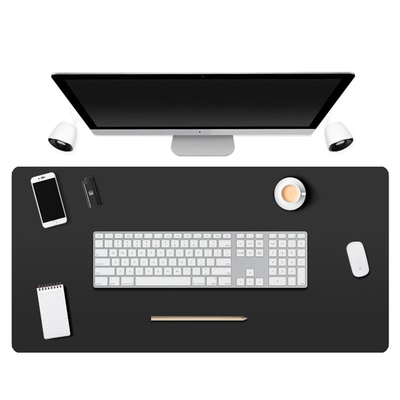Large Extended Desk Pad and Keyboard Mat, Smooth Surface Office Computer Desk Mat for Mouse and Keyboard