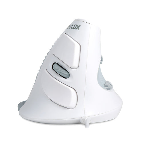 Wired Vertical Ergonomic Mouse with Side Buttons, USB Optical for Mac PC Laptop