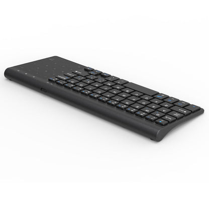 Mini Wireless Keyboard with Touchpad, 2.4GHz Compact Keyboard for Smart TV PC Tablet Laptop