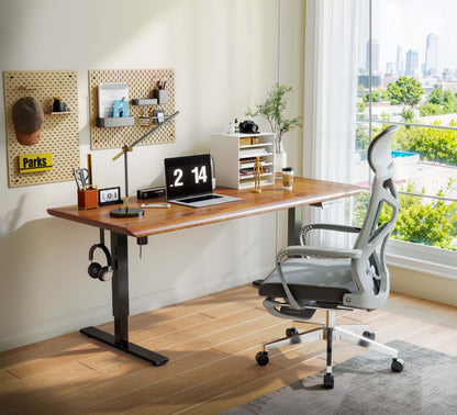 Ergonomic Office Chair Mid Back Mesh, Adjustable Lumbar Support Rolling Computer Chair for Home Office