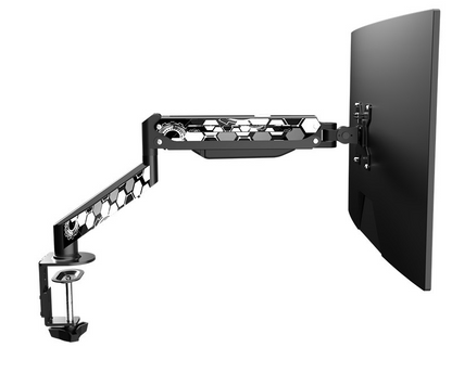Single Monitor Desk Mount, Adjustable Gas Spring Heavy Duty VESA Arm for 13 to 27 Inch Screens Home Office