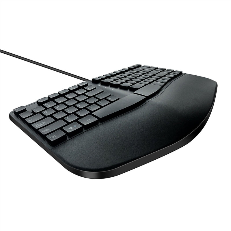 Ergonomic Split Wired USB Keyboard, Natural Layout for Mac PC Laptop