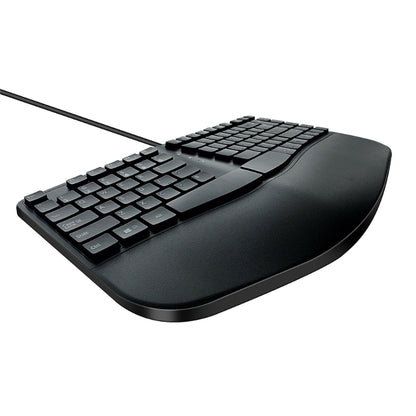 Ergonomic Split Wired USB Keyboard, Natural Layout for Mac PC Laptop