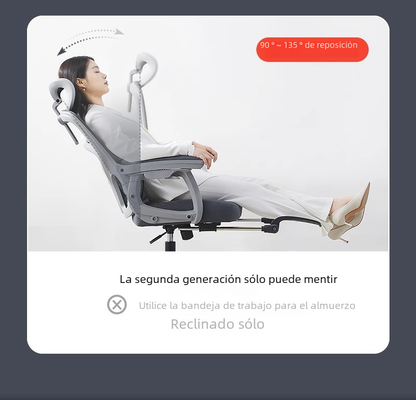 Ergonomic Gaming Chair with Lumbar Support, Reclining High Back Office Chair for Long Hours Gaming Work