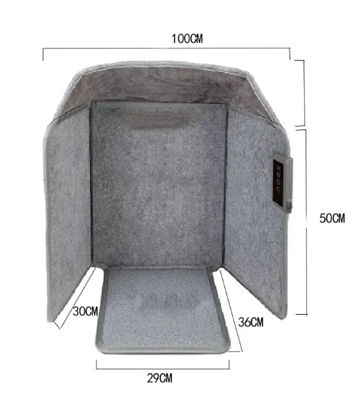 Under Desk Office Space Heater, Quiet Energy Efficient Personal Heater for Home Office Workspace