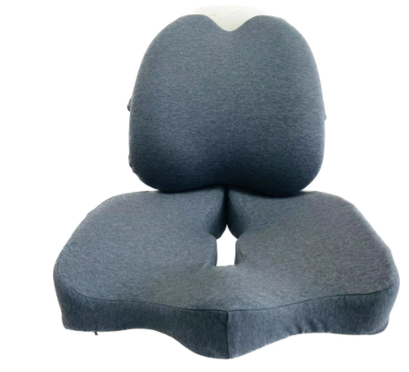 Memory Foam Seat Cushion for Office Chair with Coccyx Cutout for Long Sitting Sessions