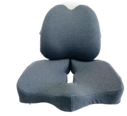 Memory Foam Seat Cushion for Office Chair with Coccyx Cutout for Long Sitting Sessions