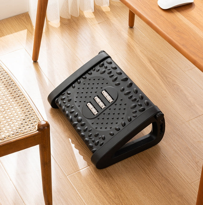 Office Footrest with Massage Surface, Under Desk Foot Rest Cushion for Comfort and Leg Circulation