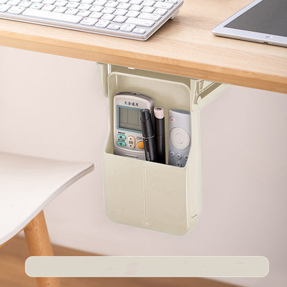 Under Desk Drawer Organizer Self-Adhesive, Hidden Office Storage Box for Pens Cables and Stationery