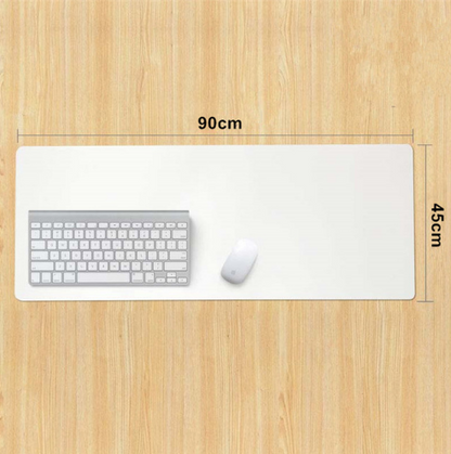 Large Extended Desk Pad and Keyboard Mat, Smooth Surface Office Computer Desk Mat for Mouse and Keyboard