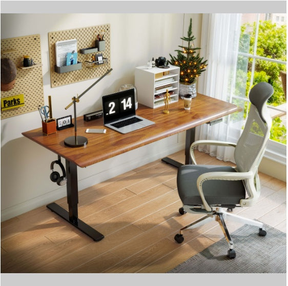Ergonomic Office Chair Mid Back Mesh, Adjustable Lumbar Support Rolling Computer Chair for Home Office