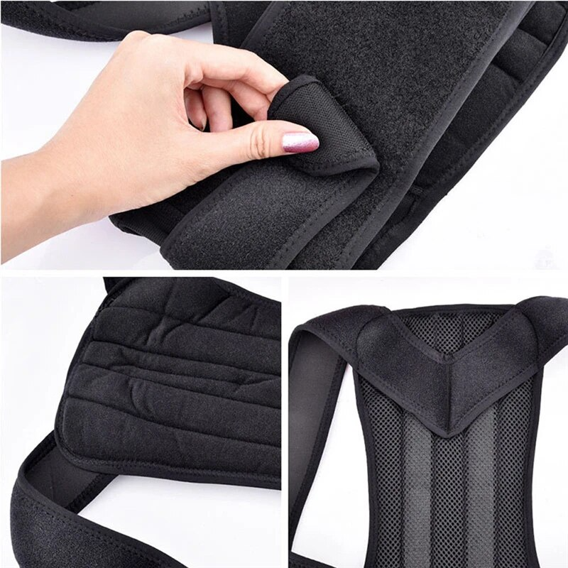 Posture Corrector with Back Support, Adjustable Shoulder Brace Belt for Men and Women Home Office Workers
