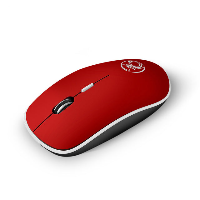 Wireless Ergonomic Optical Mouse for Home Office, USB Right Hand Comfortable Mouse for PC Mac