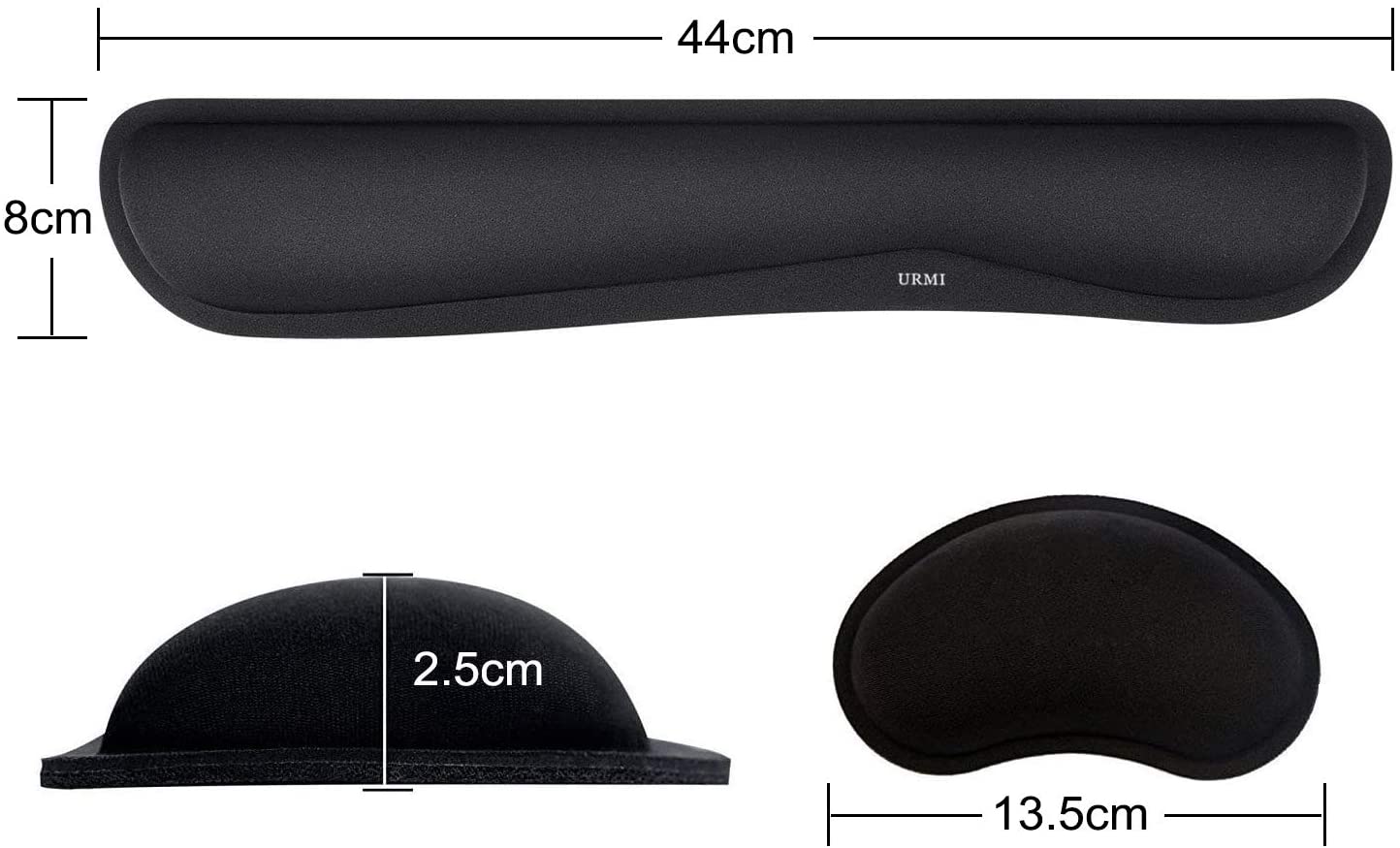 Memory Foam Wrist Rest Set for Keyboard and Mouse, Cool Touch Cushion for Home Office