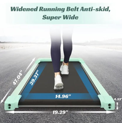 Under Desk Treadmill Walking Pad Electric, Foldable 2-in-1 Walking Jogging Treadmill for Home Office