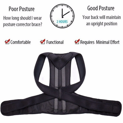 Posture Corrector with Back Support, Adjustable Shoulder Brace Belt for Men and Women Home Office Workers