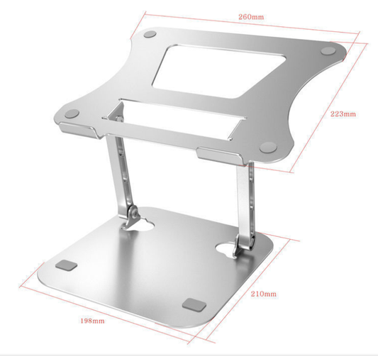 Ergonomic Laptop Stand Riser for Desk, Adjustable Height MacBook Stand for 11 to 17 Inch Laptops
