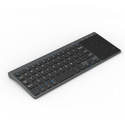 Mini Wireless Keyboard with Touchpad, 2.4GHz Compact Keyboard for Smart TV PC Tablet Laptop