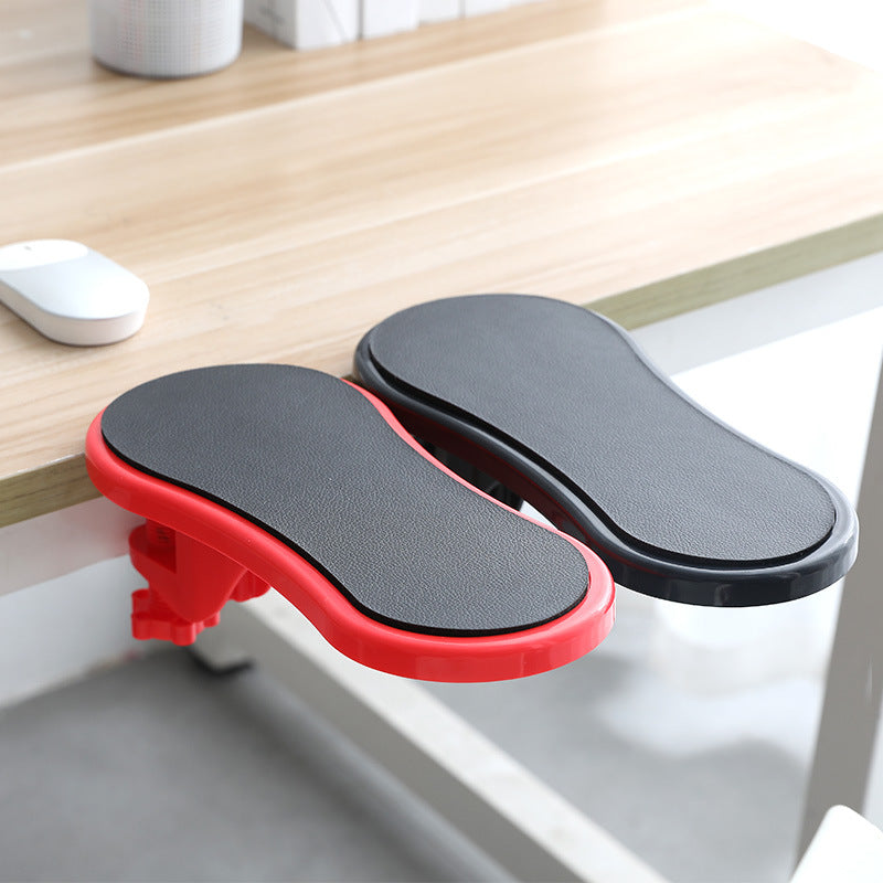 Rotating Desk Arm Support with Mouse Pad, Adjustable Forearm Rest Desk Clamp for Home Office