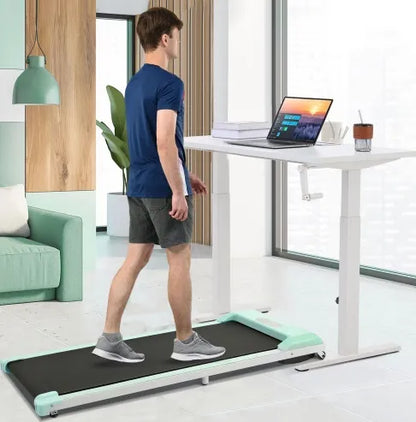 Under Desk Treadmill Walking Pad Electric, Foldable 2-in-1 Walking Jogging Treadmill for Home Office