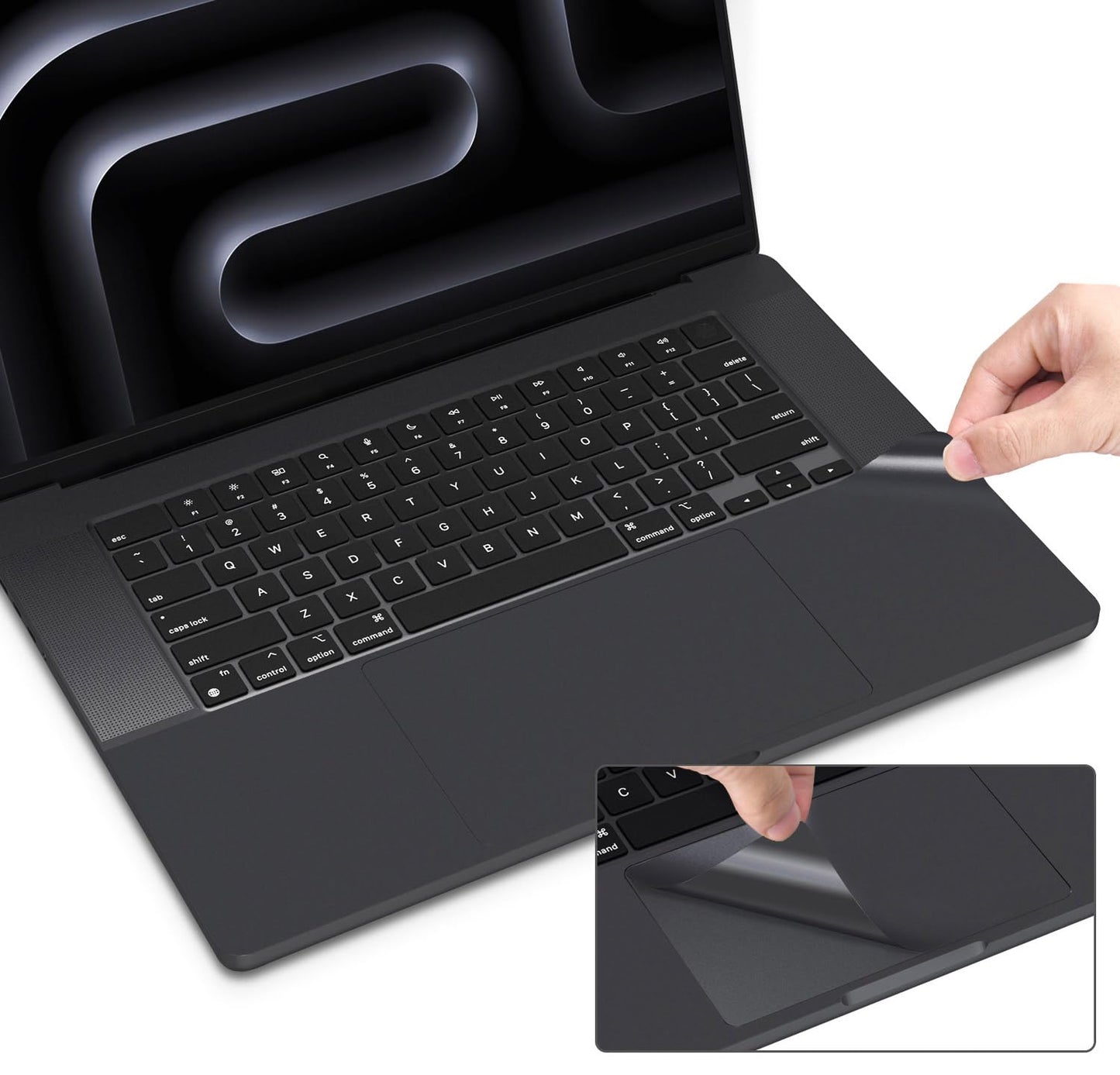 MacBook Pro 16 Inch Palm Rest Wrist Cover, Protective Skin for 2024 2023 M4 M3 M2 Models
