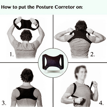 Posture Corrector Back and Shoulder Brace, Adjustable Support Belt for Men and Women
