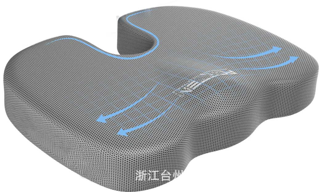 Ergonomic Hip Cushion for Office Chair, Memory Foam Alignment Pillow for Long Sitting Sessions