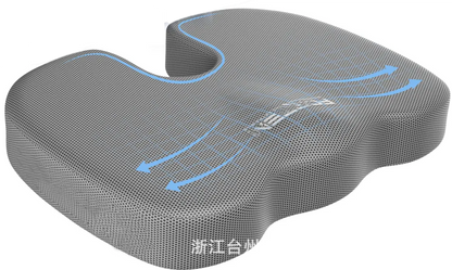 Ergonomic Hip Cushion for Office Chair, Memory Foam Alignment Pillow for Long Sitting Sessions