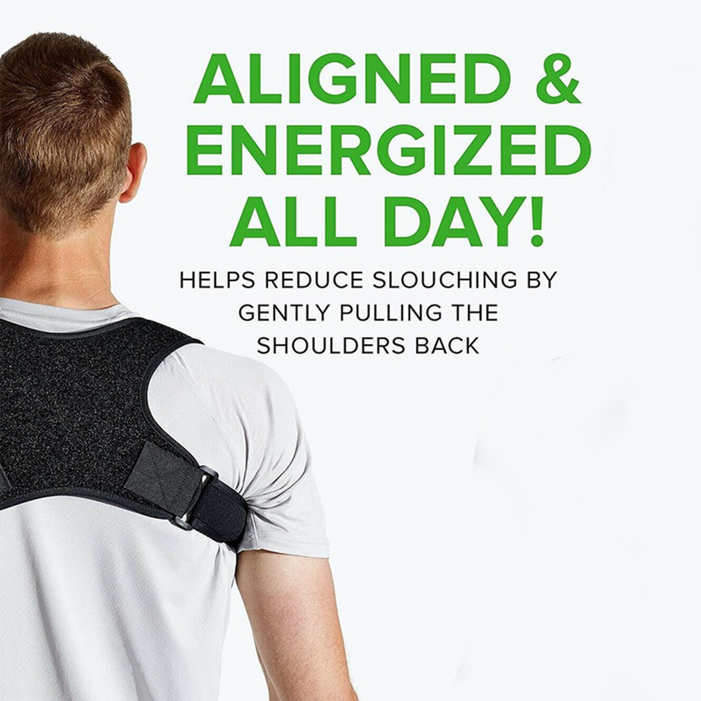 Posture Corrector Back and Shoulder Brace, Adjustable Support Belt for Men and Women