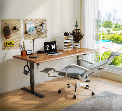 Ergonomic Office Chair Mid Back Mesh, Adjustable Lumbar Support Rolling Computer Chair for Home Office