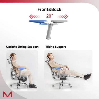 High Back Ergonomic Mesh Office Chair, Self-Adaptive Lumbar Support Computer Chair for Home Office All Day Use
